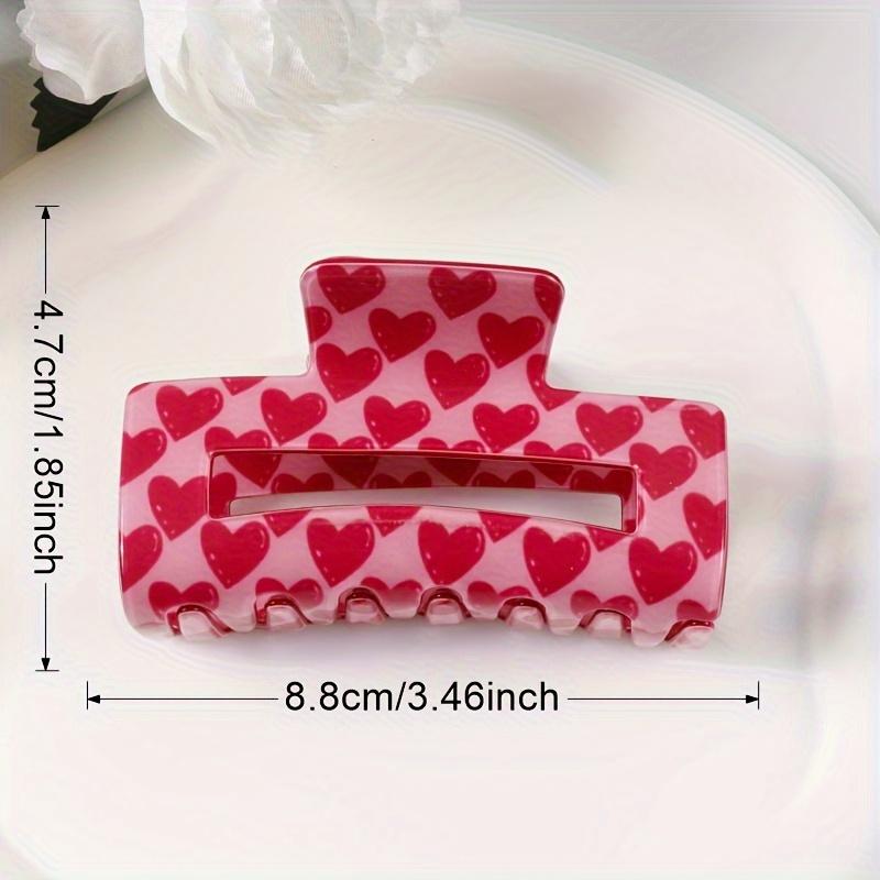 Lovely Love Print Hair Clips for Hair Decoration Ponytail Holder Women Hair Accessories Hair Clips for Party Costume Accessories