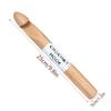 Beech Wood Crochet Hooks Small Knitting Needle 30mm 35mm Thick Knitting Needle for Weaving Bag Socks Yarn Crafts