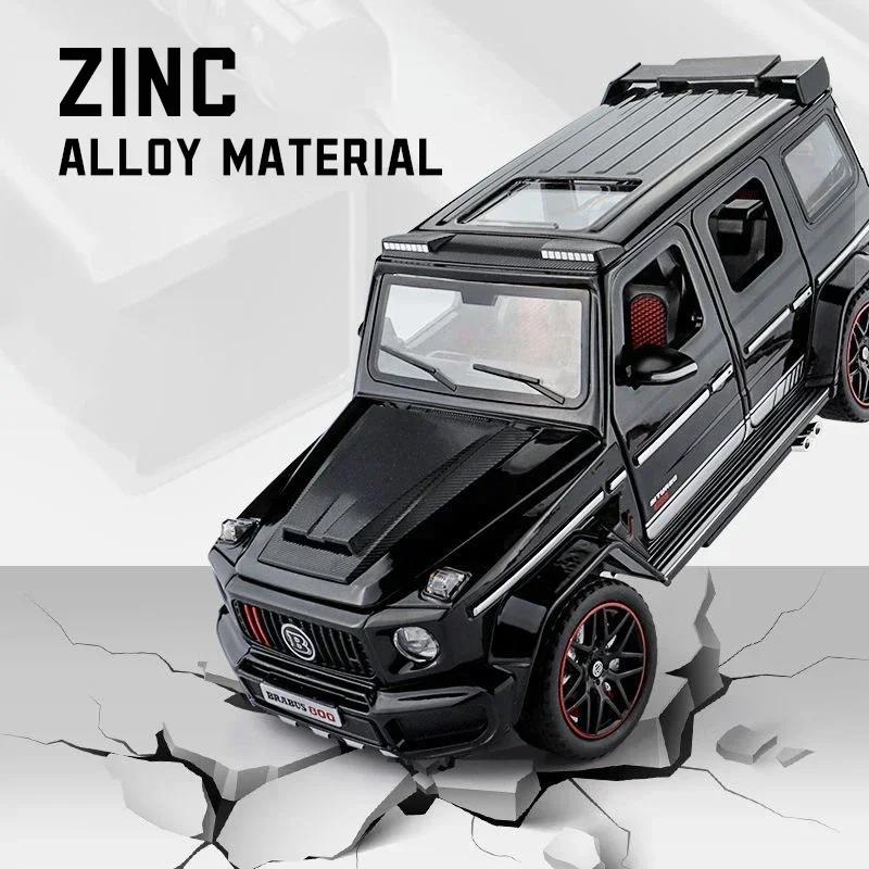 1:24 Mercedes Benz BRABUS G800 Hochsimulations-Diecast-Metalllegierungs-Modellauto Aufzieh-Sammlung Kinder Modische Ornamente