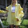2025 Summer Cute Fresh Cardigan and Casual Shorts Set for Women