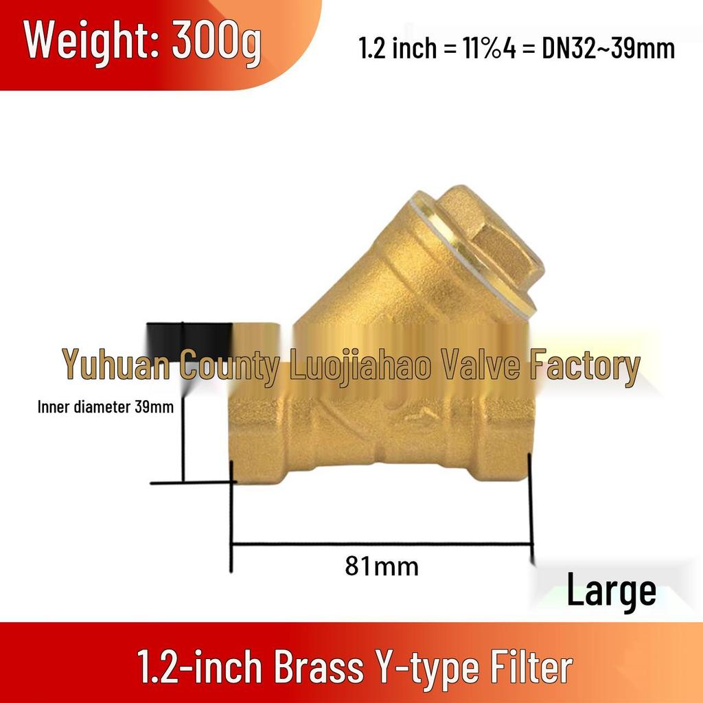 High-Pressure High-Temperature Forged Brass Y-Type Multifunctional Filter Pipe