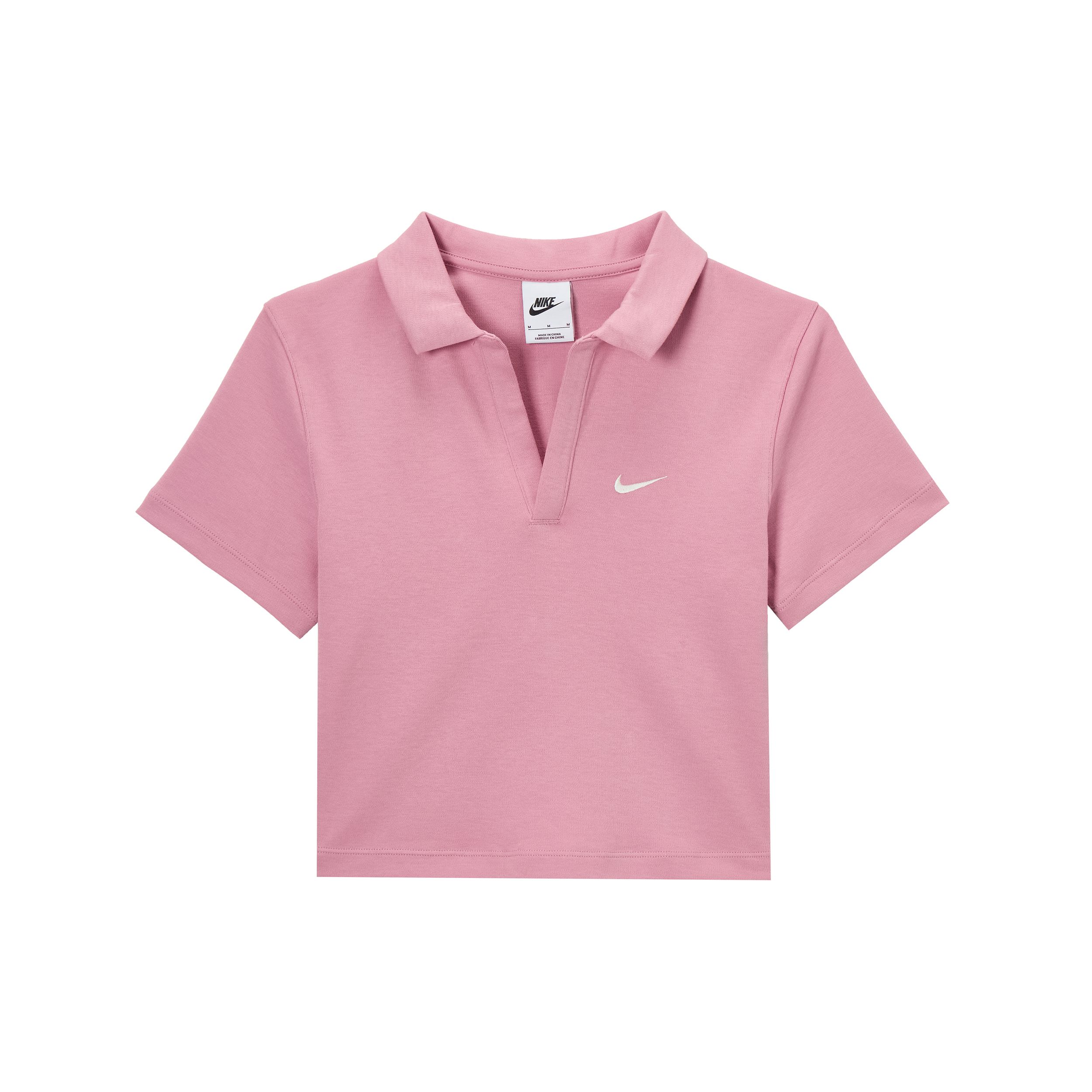 

Nike Sportswear Essentials Series Polo Shirt Women Tops Pink DV7885699 L