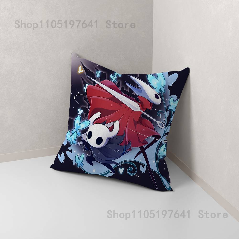 

S-Silksong Hollow Knight Pillow Case For Sofa Decor Car Office Room Printing Cushion Cover Decorations and Protector 12x12Inch