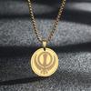 2026November Sikhism Symbol Necklaces Charm Jewelry Stainless Steel Sikh Khanda Pendant Necklace Pendant For Women/Men Choker