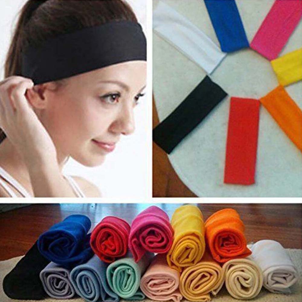 Tennis Hair Accessories Turban Sports Fitness Bandage Hair Bands Sweatband Elastic Yoga Headband