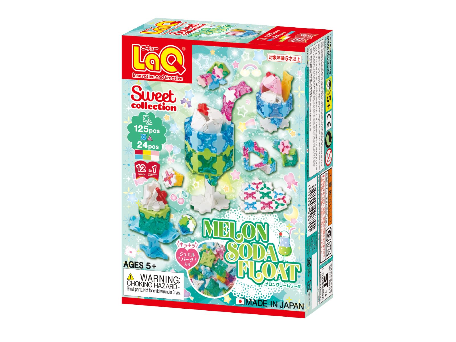 

Yoshiritsu LaQ Сладкая коллекция Дынная газировка 24 драгоценности L008701 (125 шт. + детали) синий