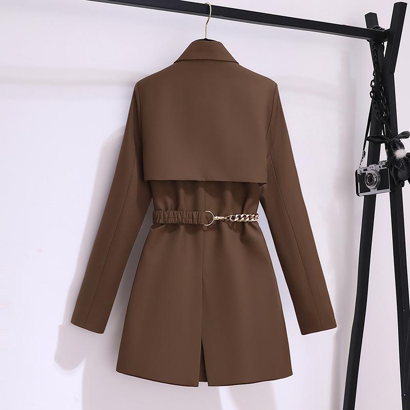 Sense Black Small Blazer Womens Autumn and Winter Clothing Latest Korean Version Comfortable Fit Everyday Long Sleeves