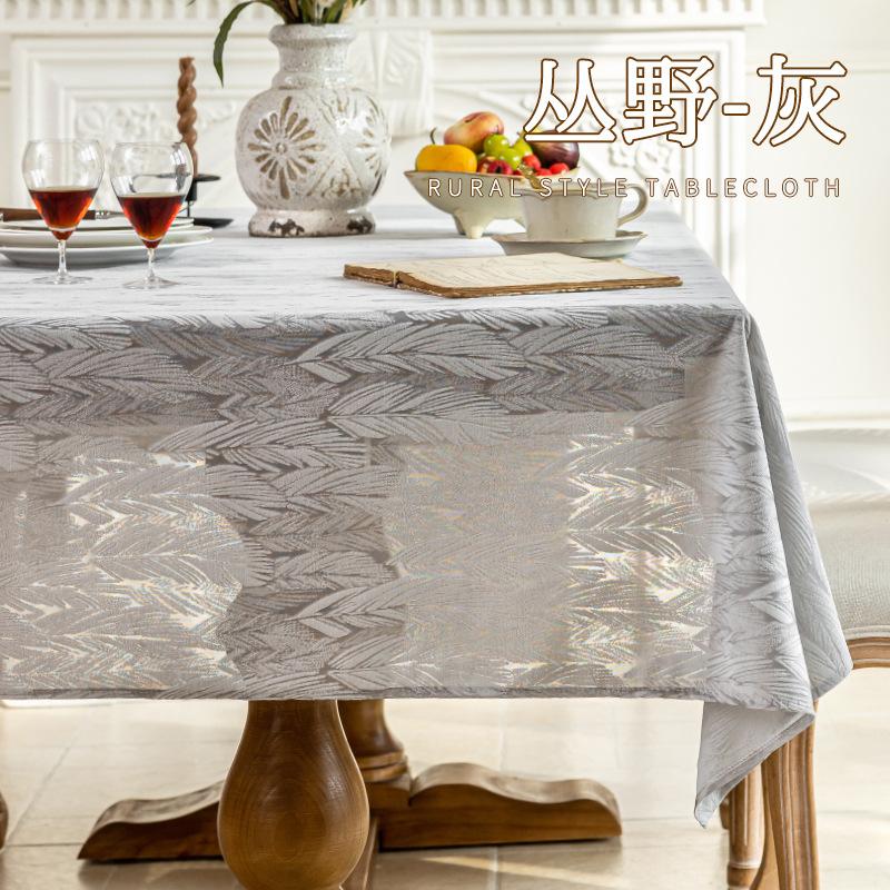 

Жаккардовая однотонная скатерть прямоугольная вышивка бытовая скатерть для обеденного стола пылезащитная простая декорация для чайного столика 85x85cm