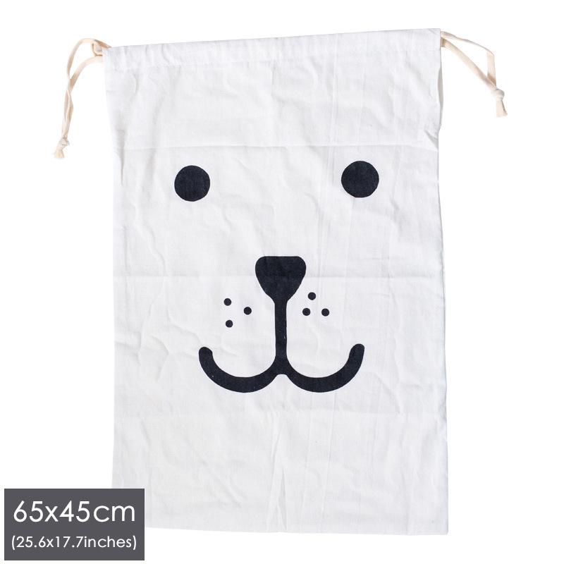 Heavy-Duty Drawstring Storage Bag Large Laundry Bags for Clothes Toys Cotton Linen Breathable Dust-Proof Moving Bag Organizer