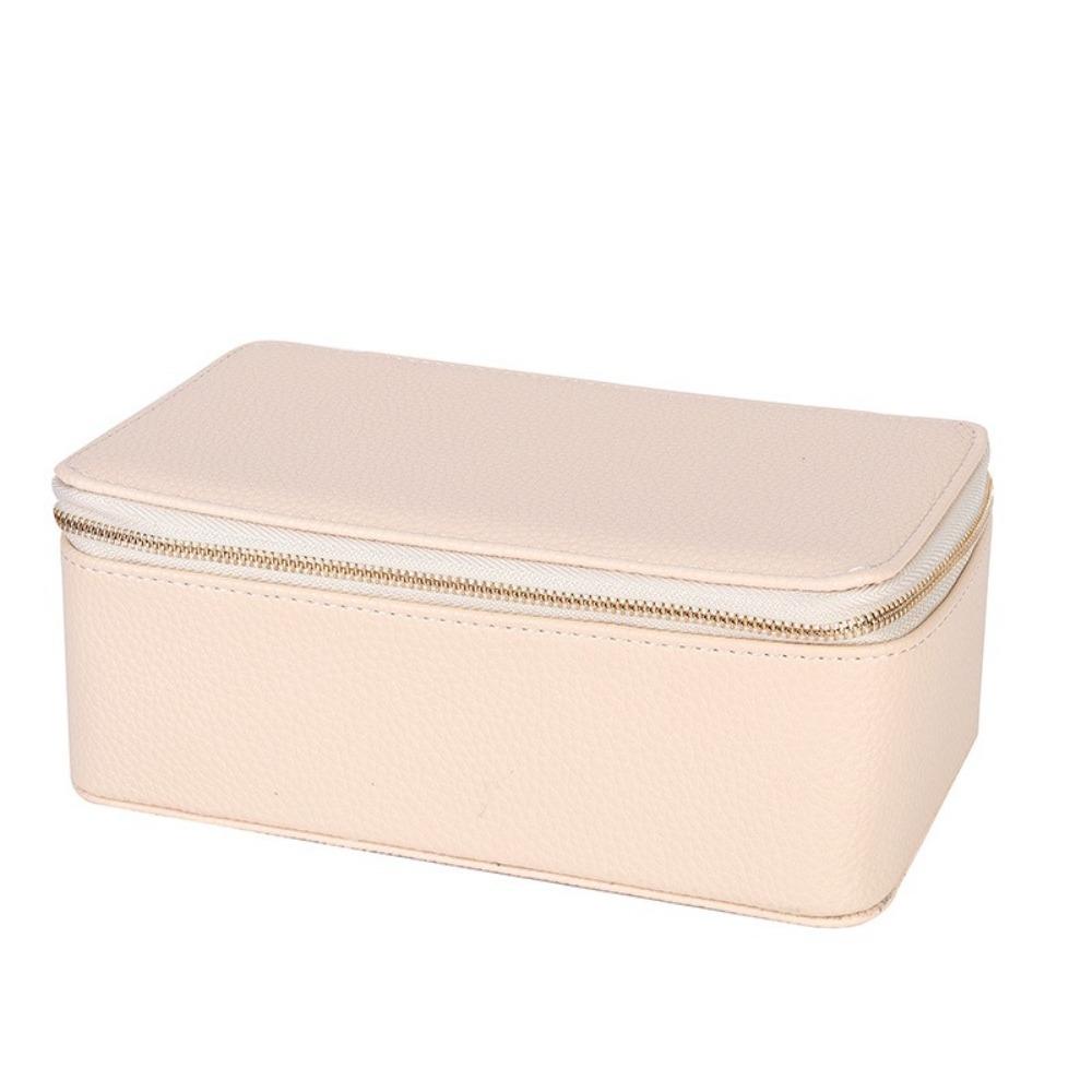 Dustproof Jewelry Display Box with 12 Small Pouches Jewelry Storage Case PU Jewelry Box  Home
