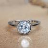 Simple Atmospheric Ring, Geometric Round All-Inclusive Fashion Ring