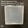 Small White Empty Plastic Paint Pan Square Plastic Watercolor Paint Pans  DIY Paints Box