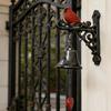 Resin Red Bird Doorbell Metal Hanging Bell Wind Chimes Cast Iron Bell  Farmhouse Setting