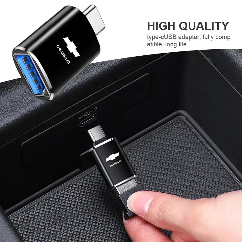 CTVWZ1 Car Type-C Turn USB Adapter Styling Accessories for Chevrolet Cruze Aveo Trax Sail Malibu Captiva Vauxhall Astra J Corsa Mokka