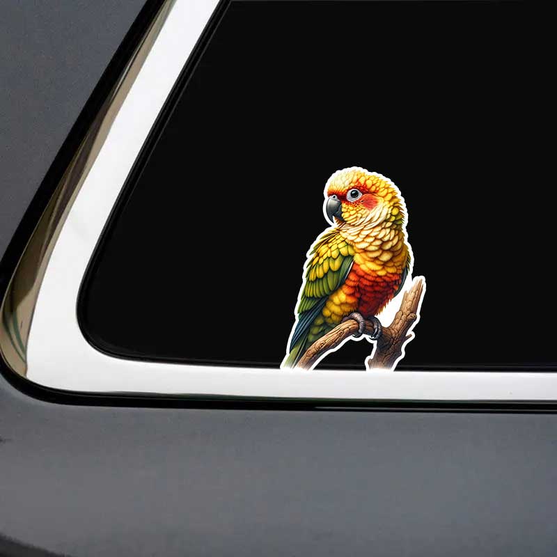 Art Tropical Bird Car Stickers Waterproof Vinyl Decals Auto Body Window Bumper Decor Motorcycle Helmet Stickers TM315