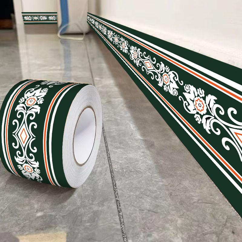 

3D шпалери бордюри ПВХ самоклеючі водонепроникні наклейки на стіну вітальня ванна кімната ногами лінія талії 3D домашній декор бордюр 10 cm * 5M