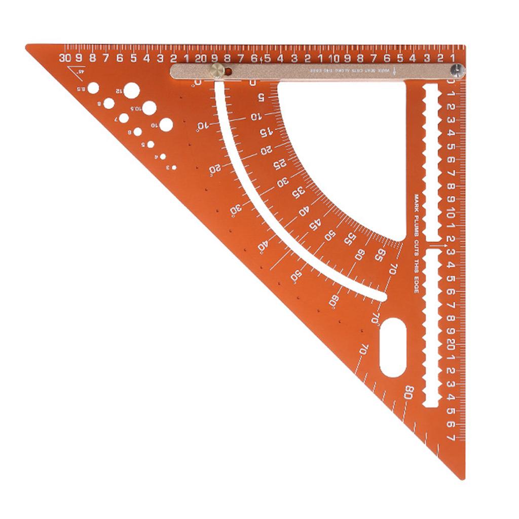 Framing Square Aluminum Alloy Triangle Ruler Construction Adjustable Carpentry Square For Men Professional Hobbyists
