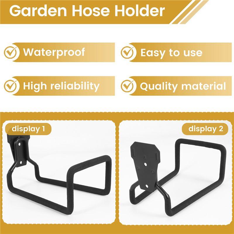 ABUL-Garden Hose Holder Wall Mount Duty Water Hose Hanger For Outside Hose Hook For Garden Hose