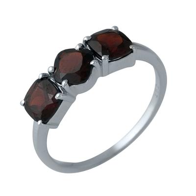 Silberring mit natürlichem Granat 2,08 ct (1987582)