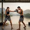 Bubble Boxing Muay Thai Kickboxing Training Shorts Print Quick Dry Martial Art Boxer Unisex Men Women Kid Fighting Fitness Sport Gym Workout