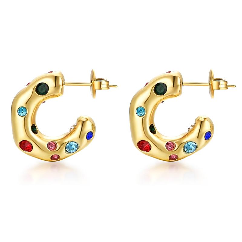 

Vintage colored earrings різнокольоровий