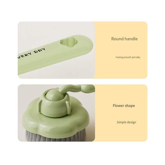 Cleaning Brush Long Handle Oil-Proof 360-Degree Rotatable Head Pot Brush with PET High-Density Bristles Strong Stain Removal Cleaning Scrubber