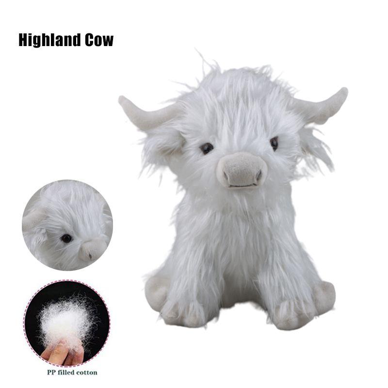 Adorable 9.4in Scottish Highland Cow Plush Toy Gift For Kids