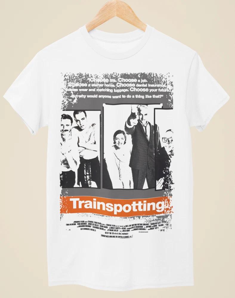 Trainspotting Movie Poster Inspired Unisex White TShirt S