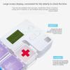 Pill Organizer with Medicine Reminder Alarm Weekly Large Capacity Vitamin Box Organizer AM PM Daily Travel Medication Box