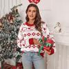 Vintage Fashion Elegant Casual Autumn and Winter Knitwear Long Sleeve Round Neck Knit Christmas Sweater