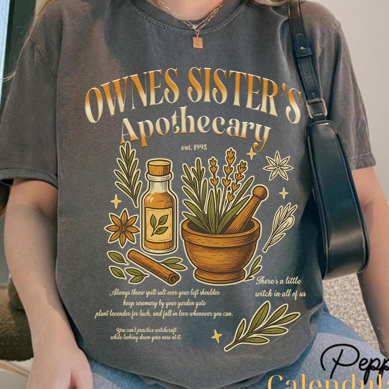 Apothecary Owens Shirt, Midnight Margaritas Witchy, Magic Practical Tee, Comfort Color Tee, Practical Magic Tee, Ownes Sister s Apothecary L