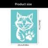 B0KB Polyester Screen Printing Template 8.66x11Inch Silkscreen Print Stencil For Shirt Bag Clothing Kid Room Wall Decoration