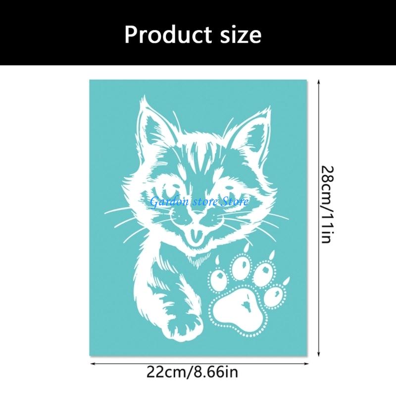 B0KB Polyester Screen Printing Template 8.66x11Inch Silkscreen Print Stencil For Shirt Bag Clothing Kid Room Wall Decoration