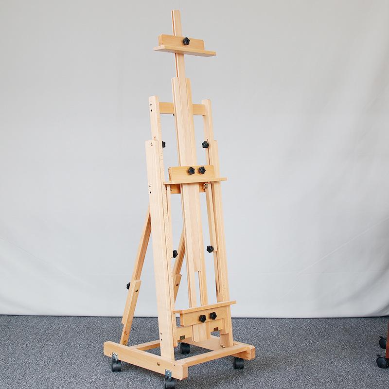 Adjustable Beech Wood Easel: Floor & Tabletop Folding Stand for Sketching & Oil Painting