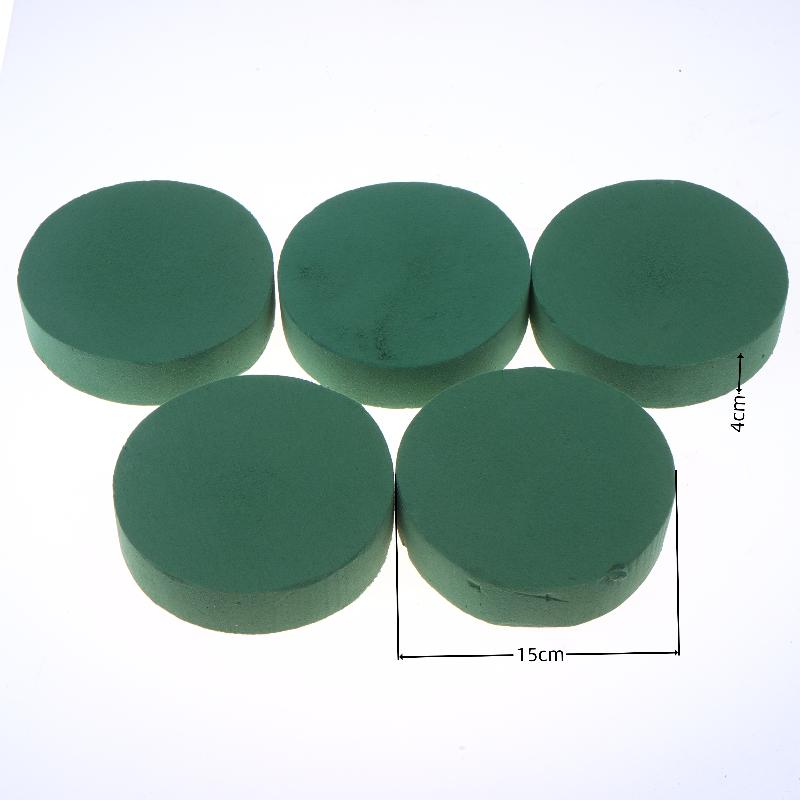 5/10Pcs Green Round Floral Foam Blocks Multipurpose Flower Arrangement Supply for Bridal Shower Party Decor