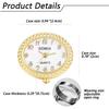 Women's Ring Watch, Free Size, Waterproof, Analog, Numeral, Stylish, Gold, Fashion Accessory