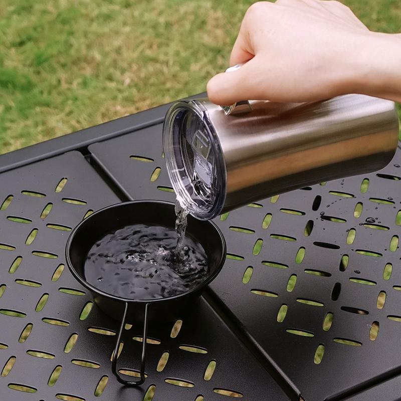 Water Tumbler With Handle Leakproof Bottle With Lid Splash Proof 600ml Thermal Tumbler For Hot And Cold Beverages Coffee Tea