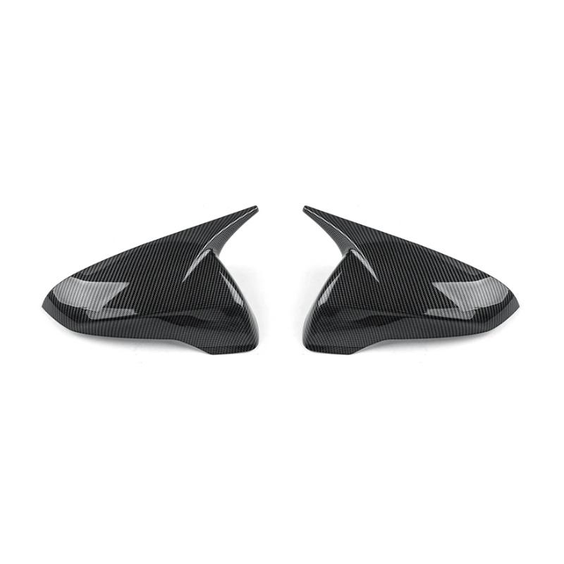 For Hyundai Veloster JS - Car Tuning Carbon Fiber Bull Horn Rearview Mirror Decoration Cover Trim Exterior Accessories