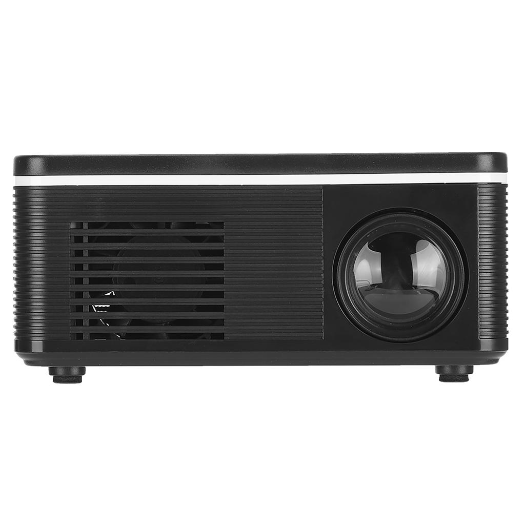 S361 Mini Domestic Projector LED Portable Minitype Support for 1080p Black 100‑240VUK