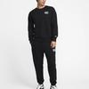 Nike Club Terry Crew Neck Sports Casual Comfortable Breathable Sweatshirt Men Sweatshirt Black White FZ0765010