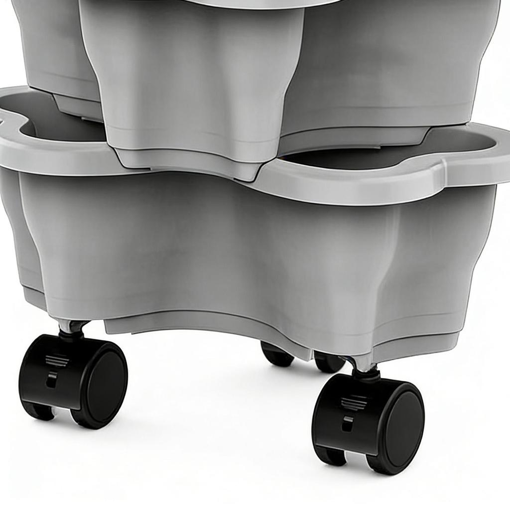 Stackable Planter Vertical Stackable Weatherproof 4/5 tier Indoor Outdoor Vegetable Pots for Yard Farm Patio Balcony Lawn Home