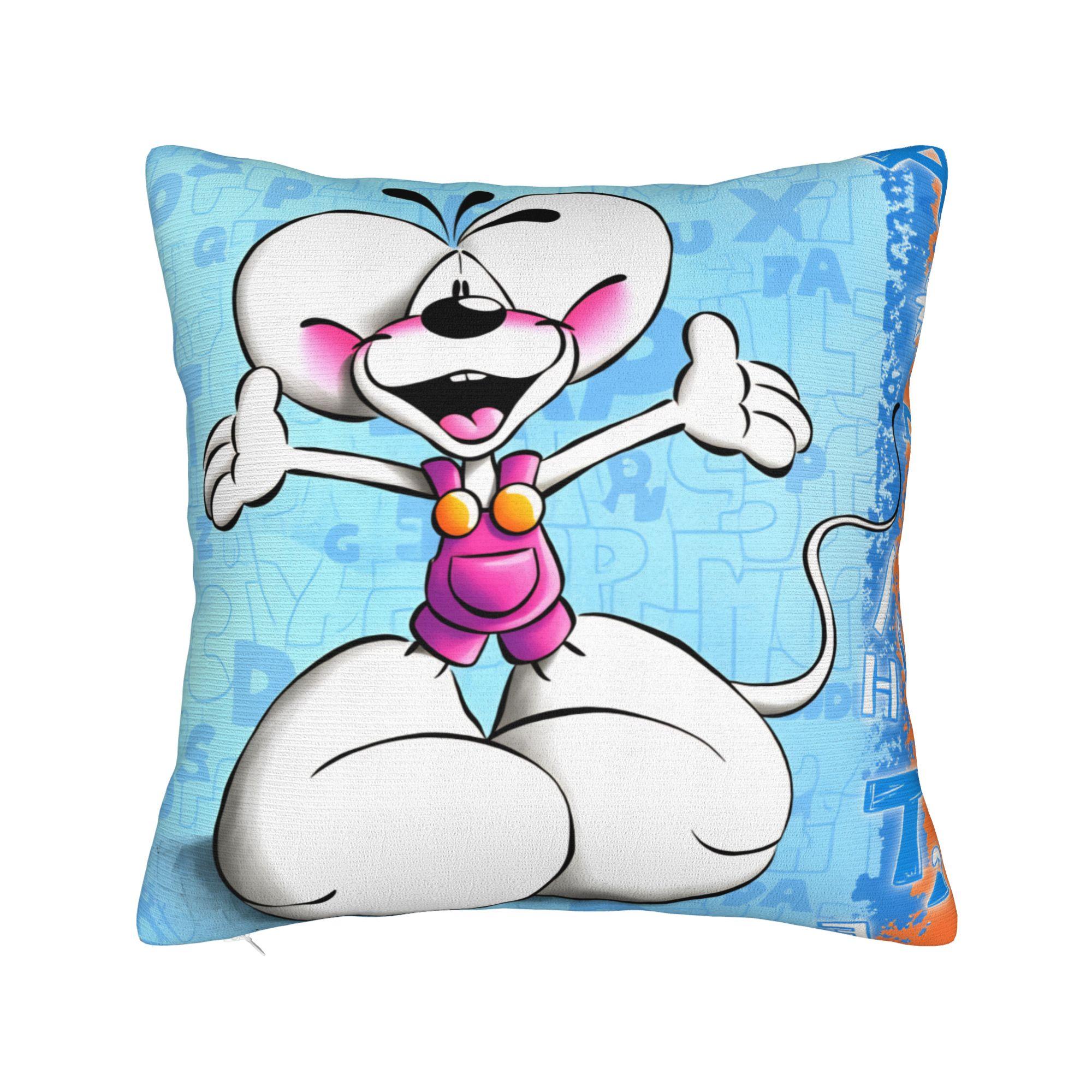 Комические Мультяшные Наволочки Diddl Ретро Модная Наволочка Для Гостиной Кровати Стула Уютная Наволочка 40x40cm