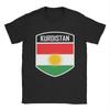 Kurdistan Flag 100 Cotton TShirt For Unisexs Summer  Y2K Funny T Shirts ONeck Hippie Tee Shirt Oversize Pattern Tops