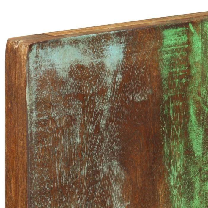 VidaXL Porte-manteau mural 2pcs 36 x 3 x 110cm Bois massif de récupération