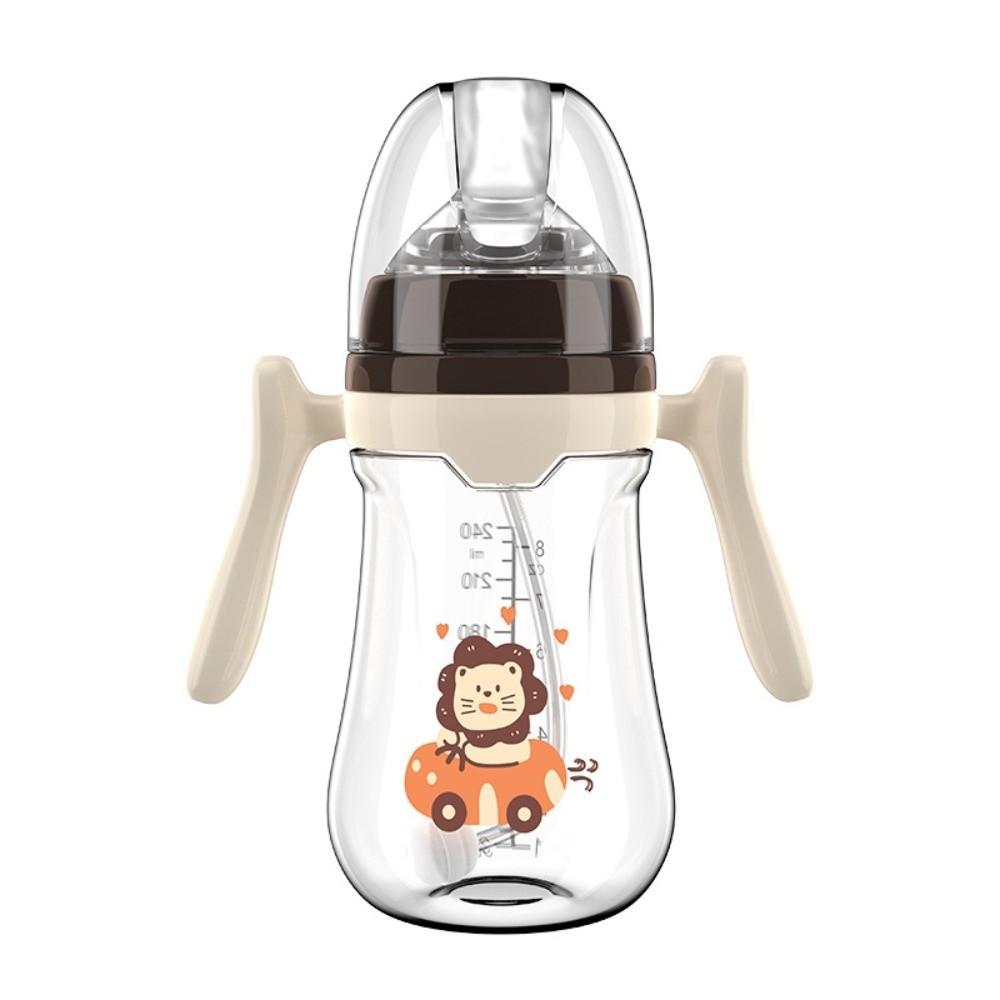 180ML/240ML Babyflasche Tragbare Silikon-Trinkhalmflasche Hochwertiger Trinkbecher Baby-Fütterungszubehör