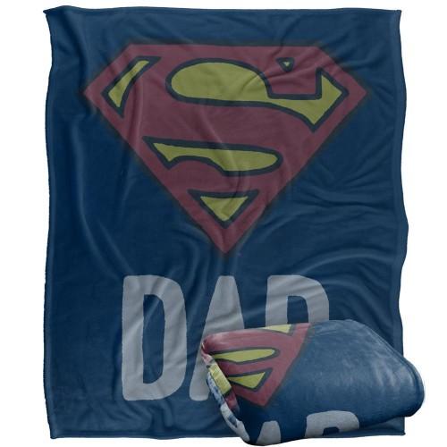 SUPERMAN Dad Logo Blanket