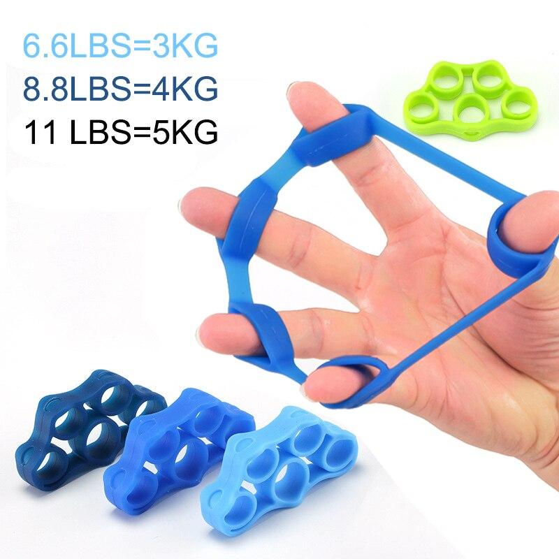 1PC Silicone Finger Gripper Gym Hand Grip Resistance Band Wrist Stretcher Elastic Five Finger Expander Strength Trainer Exercise