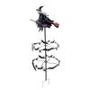 Wind Spinner Outdoor Garden Flying Witch Bat Stake Decoration Wind Sculptures Spinner for Lawn