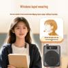 High-Power Magnetic Dual-Microphone Wireless Lavalier Speaker for Teachers and Outdoor Public Address
