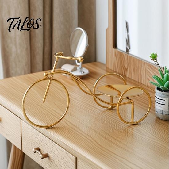 Creative Bicycle Candle Holder, Iron Art Compact Candlestick, Aromatherapy Scented Candle Display Holder for Bathroom Sink Bedroom Bedside Table,